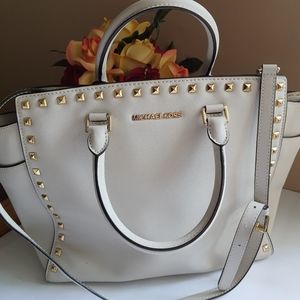 Michael Kors Large Studded Shoulder Handbag